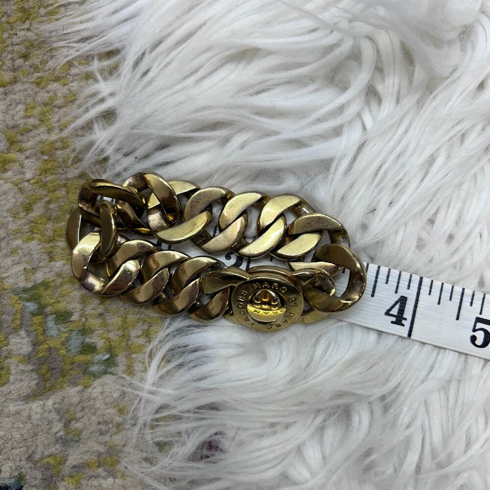 Marc By Marc Jacobs Goldtone Bracelet with Turnlock Chunky Link - Picture 4 of 4